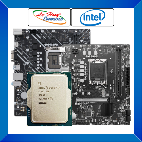 Combo CPU Intel I3-12100F + Mainboard MSI PRO H610M-E DDR4 / ASUS