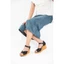 Sandal đế xuồng Kosu Ankle Strap 8cm K-25M14, Sandal nữ đế xuồng mang nhẹ, êm chính hãng Nhật Bản