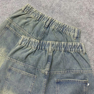 Quần Jean Bigsize Nữ Ống Suông Dài Phối Nơ Đỏ Nổi Bật Sành Điệu Cho Chubby 50-92kg Q551