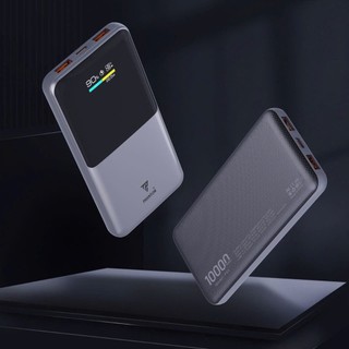 Pin sạc dự phòng PHANTOM P53 10000mAh sạc nhanh QC 3.0 22.5W và TypeC PD 20W, Màn hình báo pin và dòng sạc (Xám)