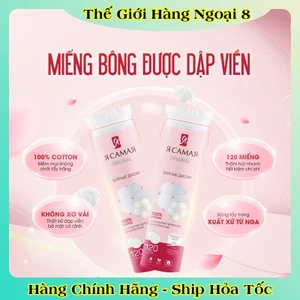 Bông Tẩy Trang ЯСамая Của Nga 120 Miếng 100% Cotton Mềm Thấm Hút, Tiện Dụng Dễ Mang Theo