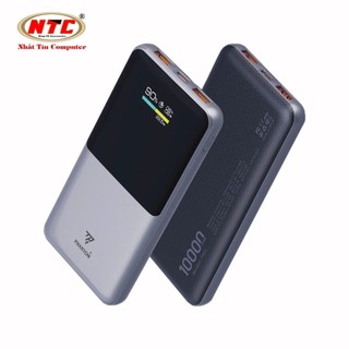 Pin sạc dự phòng PHANTOM P53 10000mAh sạc nhanh QC 3.0 22.5W và TypeC PD 20W, Màn hình báo pin và dòng sạc (Xám)