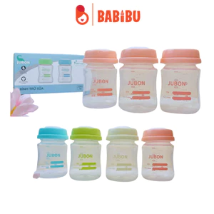 Combo 3 bình trữ sữa cổ rộng Jubon dung tích 150ml