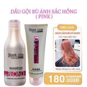 Dầu Gội Xả tăng cường Ánh sắc Hồng trên nền tóc Tẩy Stapiz