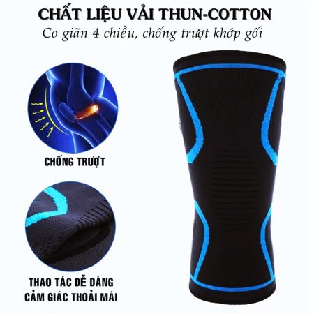 Bó Gối AD718 Bảo Vệ Đầu Gối, Bó Gối Thoáng Khí, Đai Bảo Vệ Khớp Gối, Chơi Thể Thao, Vận Động