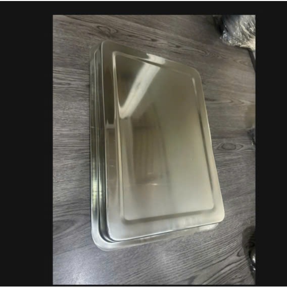 Mâm chữ nhật, Mâm y tế  inox dày bóng không sét