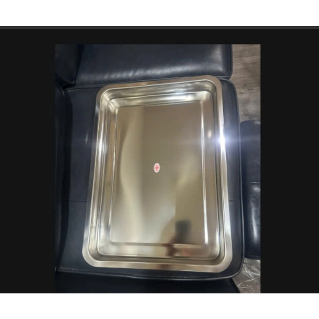 Mâm chữ nhật, Mâm y tế  inox dày bóng không sét