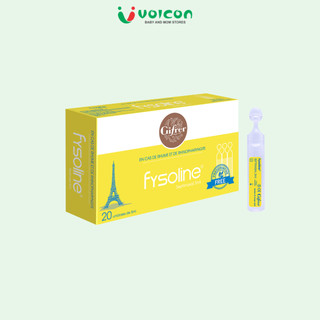 Nước Muối Sinh Lý Pháp Fysoline Vệ Sinh Mắt Mũi Cho Bé Sơ Sinh Trẻ Nhỏ An Toàn Dịu Nhẹ Hộp 20 Ống