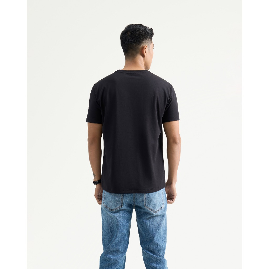 Ảnh Áo Thun Ngắn Tay Vải Cotton Trơn Form Fitted - Routine 10F24TSS001CR1 3
