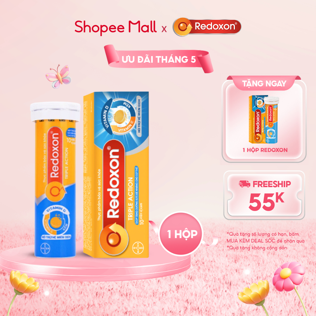 Ảnh Viên sủi bổ sung Vitamin C và D và Kẽm Redoxon Triple Action 10 viên 1