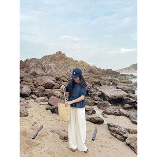 Quần suông cotton xước Ma Vie