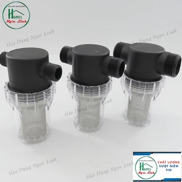 Bộ lọc nước đầu nguồn cho máy rửa xe cao áp nước sinh hoạt gia đình -lưới lọc 80mesh