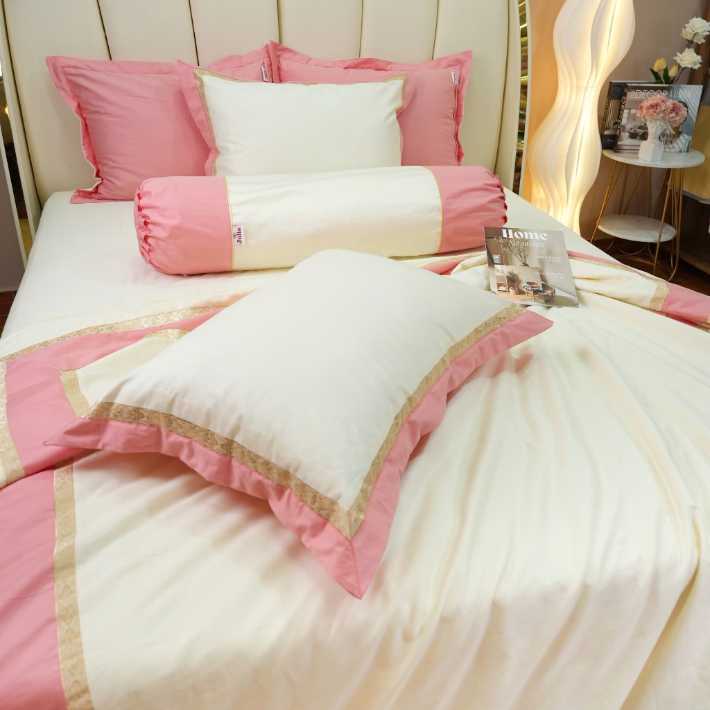 Bộ chăn ga gối Cotton Sateen cao cấp Julia 520