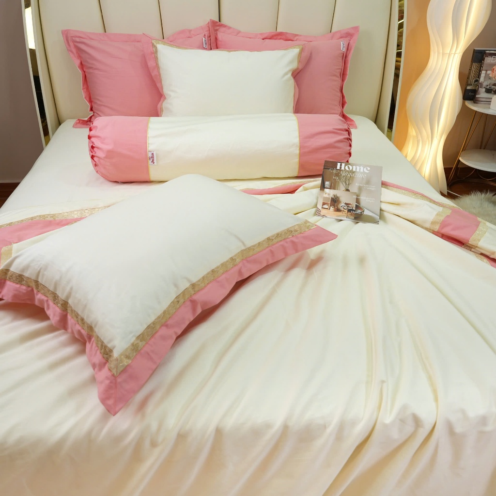 Bộ chăn ga gối Cotton Sateen cao cấp Julia 520
