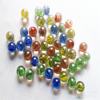 Set Bi ve thủy tinh trong suốt nhiều màu 16 ly trang trí bể cá - Viên bi 8 khía làm đồ chơi cho bé bắn bi tuổi thơ rẻ