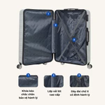 [🔥HÀNG TỐT GIÁ RẺ🔥 ] Vali Kéo SATACO MD24185: SIZE 20/24/28 - Màu Sắc Thời Trang, Hạn Chế Trầy Xước, Khóa Số Bảo Mật — ảnh 6