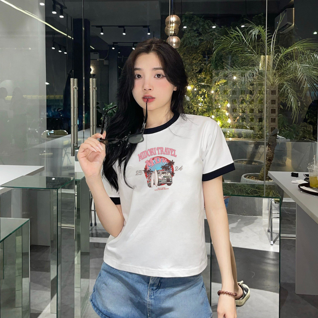 Áo thun Baby Tee VINTAGE unisex phông Nam Nữ Local Brand Chính Hãng Midori M Studio
