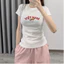Áo Thun Baby Tee chất Thun Gân nón lá Việt Nam Kiểu Co Dãn Ôm Body Cổ Tròn Tay Ngắn Dáng Dài ba1040