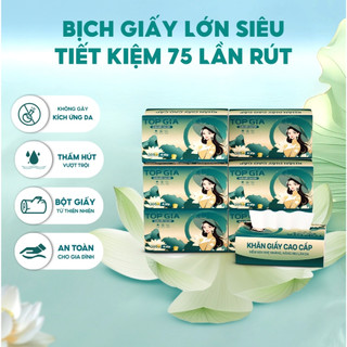Khăn giấy rút Sắc Việt gói lớn thùng 20 gói 300 tờ 4 lớp siêu dai và an toàn cho da (Bao bì mới)