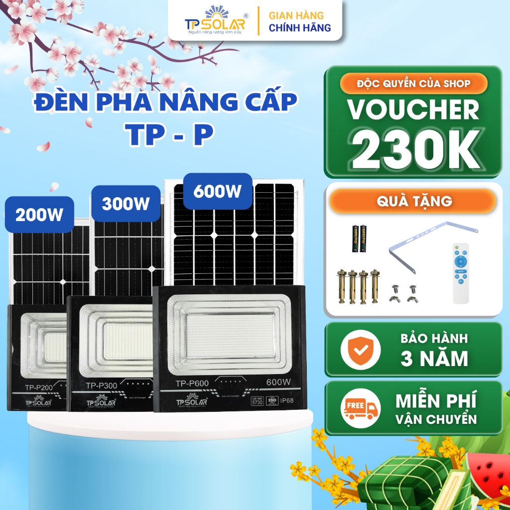 Đánh Giá Đèn Pha Năng Lượng Mặt Trời TP SOLAR Siêu Sáng IP68 | Bảo Hành 3 Năm