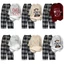 Sét Bộ Quần Kẻ Ống Rộng Caro Đen + Mix áo phông form rộng tay lỡ-SHOPTHUBIO98