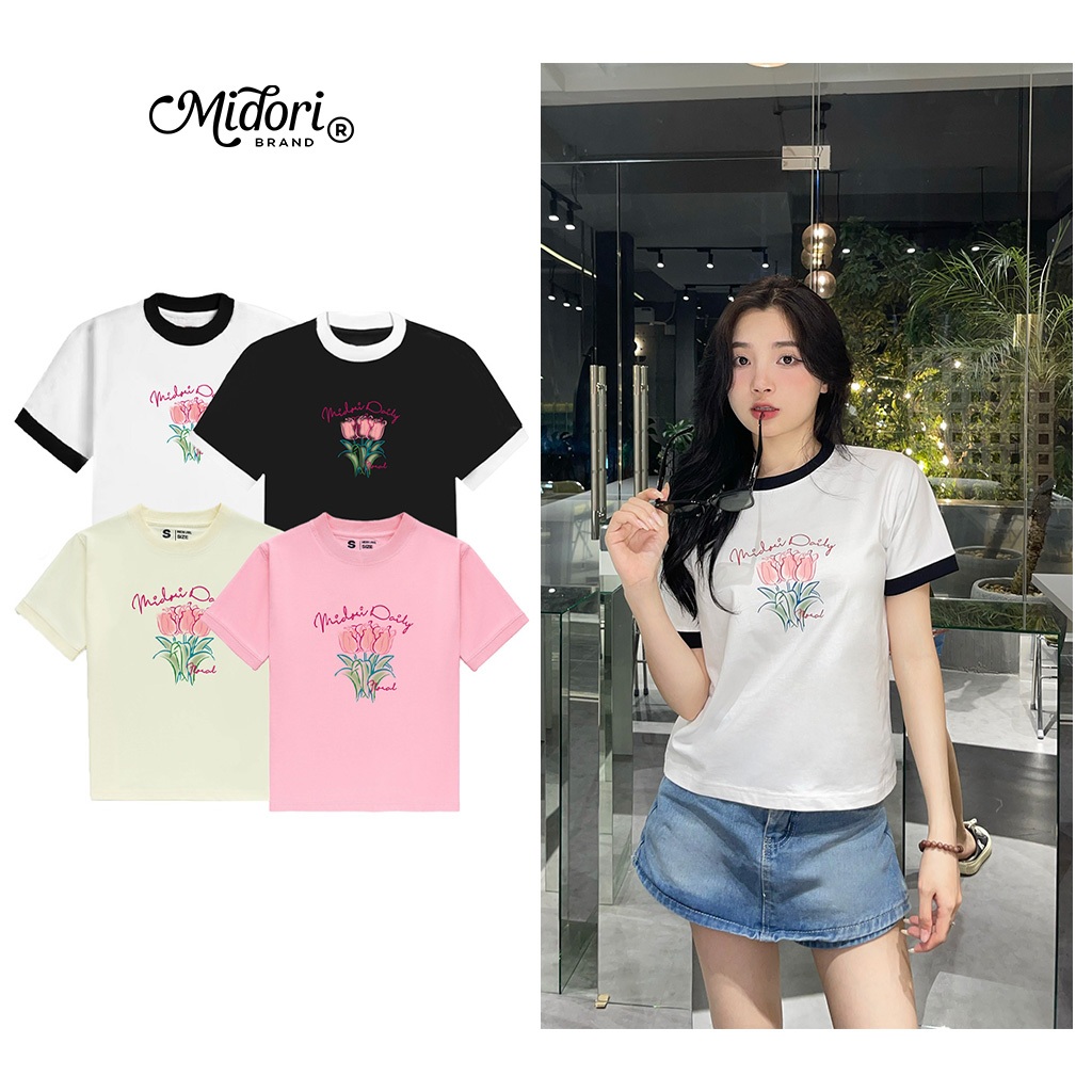 Áo thun cotton Baby Tee Daisy unisex phông Nam Nữ thoáng mát | Local Brand M STUDIO