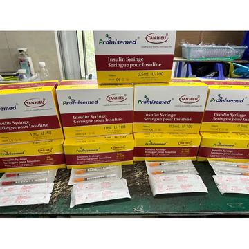 ❤️[Hộp 100 cái] Bơm kim tiêm tiểu đường insulin Promisemed 0.5ml 0.3ml 1ml,Bơm kim Tiêm insulin Promisemed 0.3 0.5ml 1ml