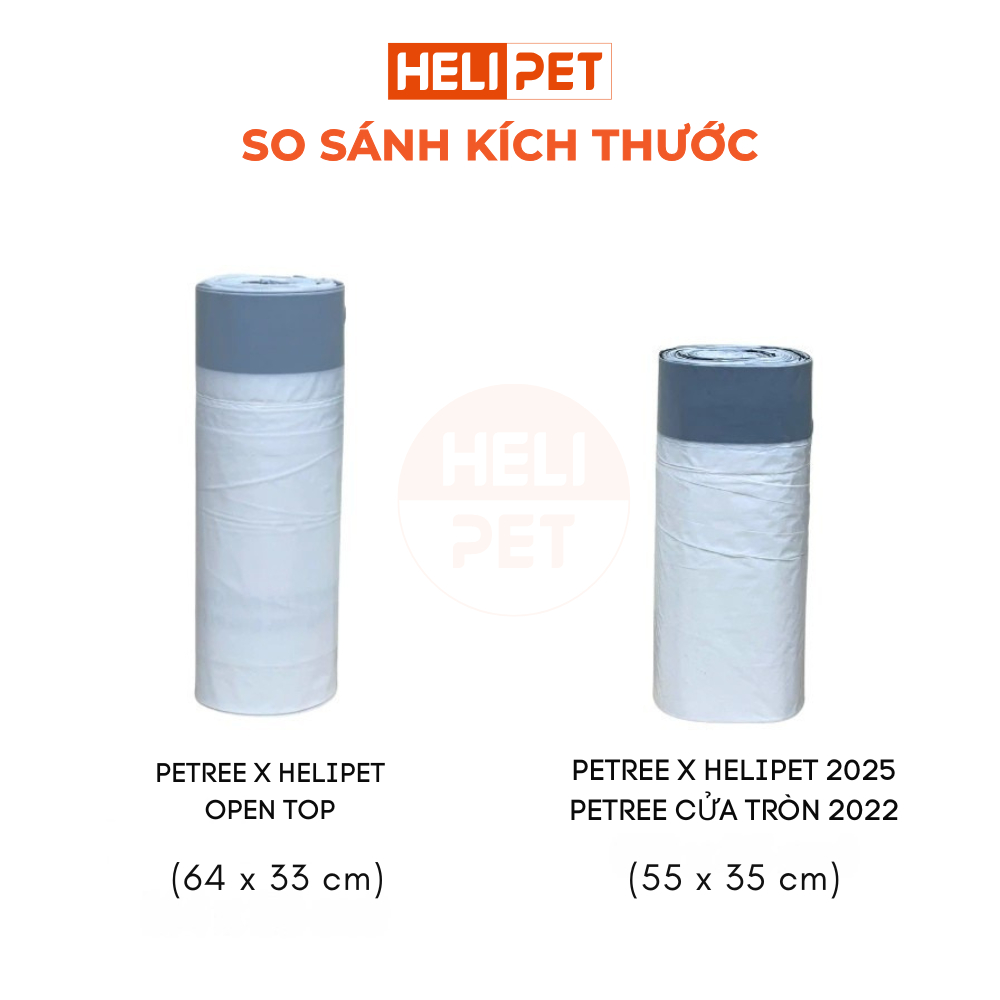 Ảnh Túi Rác PETREE - Dung Tích 8L - Dùng Cho Máy Dọn Vệ Sinh Cho Mèo Tự Động PETREE x HELIPET OPEN TOP 4