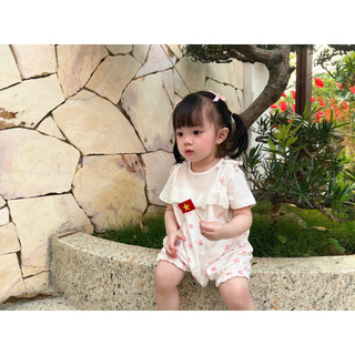 M&B (0-24M) Bộ bodysuit tay ngắn chất 100% cotton thoáng mát, hoạ tiết đáng yêu dành cho bé gái từ 2kg8 đến 13kg6