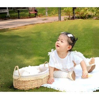 M&B (0-24M) Bộ bodysuit tay ngắn chất 100% cotton thoáng mát, hoạ tiết đáng yêu dành cho bé gái từ 2kg8 đến 13kg6