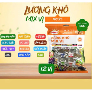 Lương khô mini Phú Cường mix 12 vị túi 370g và túi 1kg