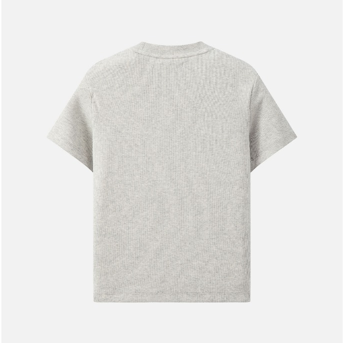 Áo Thun BOO Babytee Crop Fitted Dáng Ôm Chất Thun Tăm Thêu Logo ESS