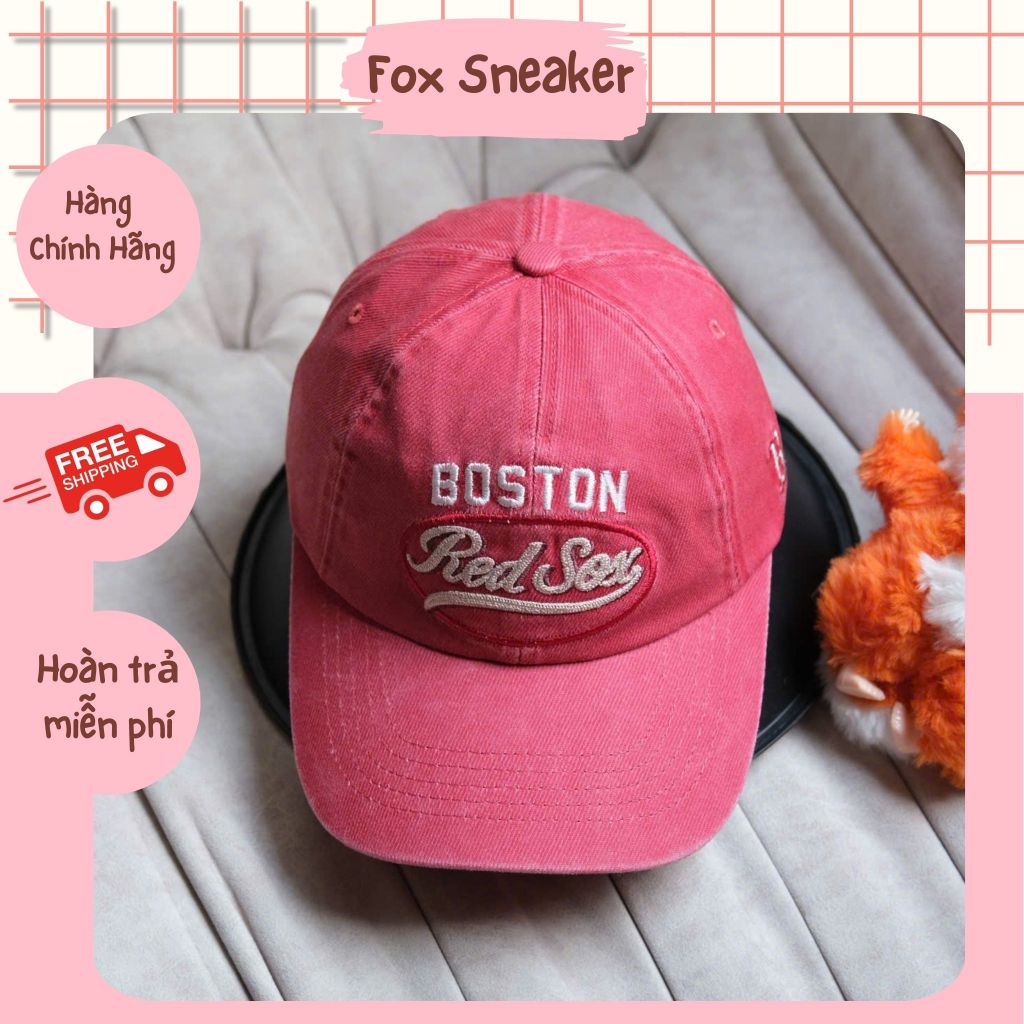 Nón Boston Đỏ Jean S25 Hàng Chính Hãng | Fox Sneaker | Shopee Việt Nam