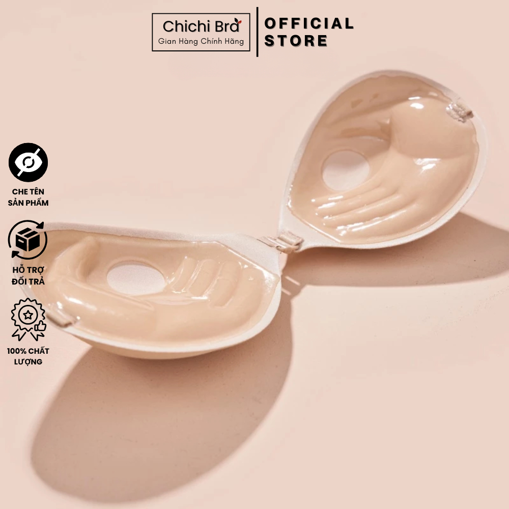 Áo Lót Dán Nâng Ngực Tạo Khe Cài Trước 3cm Kèm Dây Trong Chuyên Mặc Trang Phục Hở Lưng CHICHI HOUSES 0127