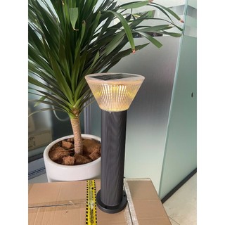 (KÈM QUÀ TẶNG) Đèn Sân Vườn Năng Lượng Mặt Trời Cao 60cm, Đèn Trụ Cổng NLMT Tiết Kiệm Điện Chống Nước BH 1 Năm