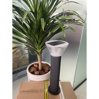 (KÈM QUÀ TẶNG) Đèn Sân Vườn Năng Lượng Mặt Trời Cao 60cm, Đèn Trụ Cổng NLMT Tiết Kiệm Điện Chống Nước BH 1 Năm