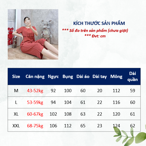 Đồ bộ tole, bộ lanh mặc nhà quần lửng, áo tay ngắn có bèo ngực SHOP5SAO (43-75kg) | BigBuy360 - bigbuy360.vn