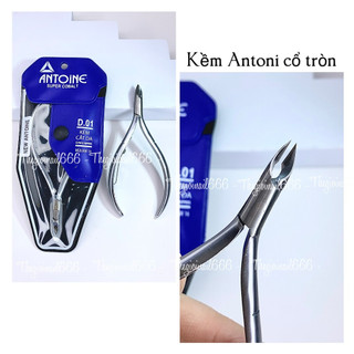 Kềm Cắt Da Inox Cổ Tròn Antony Mũi 16 Không Rỉ Xanh Dương - Dụng Cụ Chăm Sóc Móng Tay Chân Chuyên Nghiệp