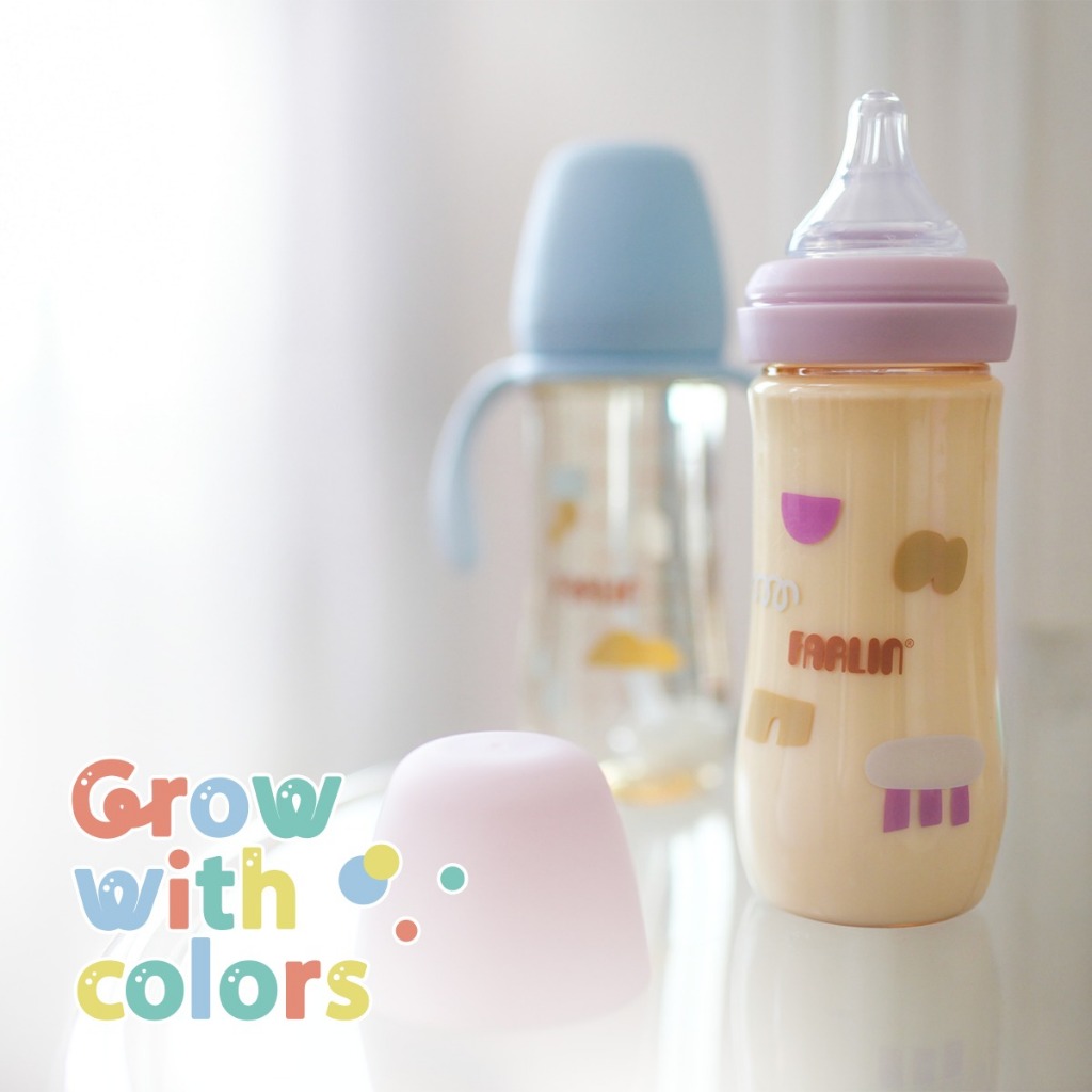 Ảnh Farlin Bình sữa PPSU cao cấp, cổ rộng dễ vệ sinh, núm ti silicone siêu mềm chống đầy hơi cho bé 2