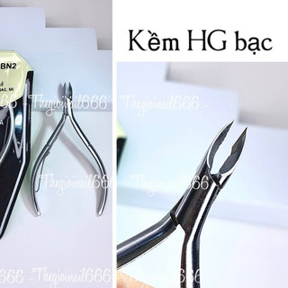 Kềm Cắt Da HG Bạc Bán Nguyệt Mũi 16 Không Gỉ - Dụng Cụ Cắt Tỉa Da Móng Tay Chân Chuyên Nghiệp