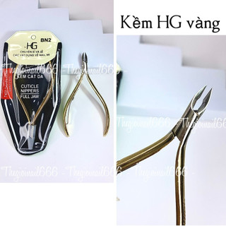 Kềm Cắt Da HG Vàng Bán Nguyệt Inox Không Gỉ Mũi Sắc Bén - Dụng Cụ Chăm Sóc Móng Tay Chân Chuyên Nghiệp