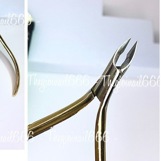 Kềm Cắt Da HG Vàng Bán Nguyệt Inox Không Gỉ Mũi Sắc Bén - Dụng Cụ Chăm Sóc Móng Tay Chân Chuyên Nghiệp