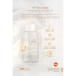 Nước tẩy trang Không Cồn Daliv dưỡng ẩm da 500ML Provitamin B5