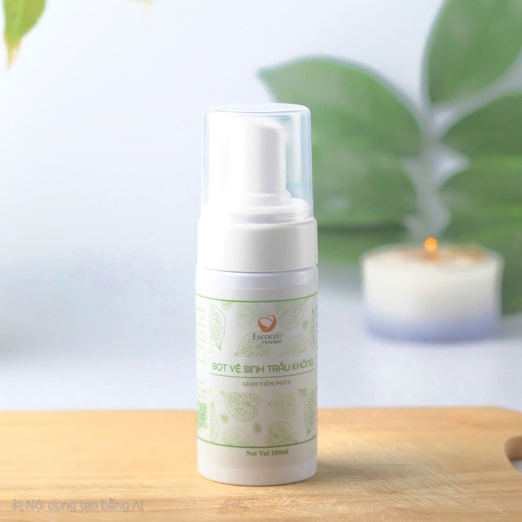 Dung Dịch Vệ Sinh Phụ Nữ Trầu Không – Escoco Vietnam - loại bỏ 99% nấm Candida