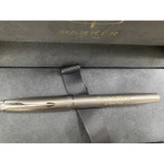 Bút lông bi, bút ký cao cấp mạ vàng & chrome Parker Sonnet, thân kim loại màu bạc, có túi giấy — ảnh 5