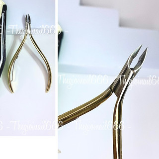 Kềm Cắt Da HG Vàng Bán Nguyệt Inox Không Gỉ Mũi Sắc Bén - Dụng Cụ Chăm Sóc Móng Tay Chân Chuyên Nghiệp