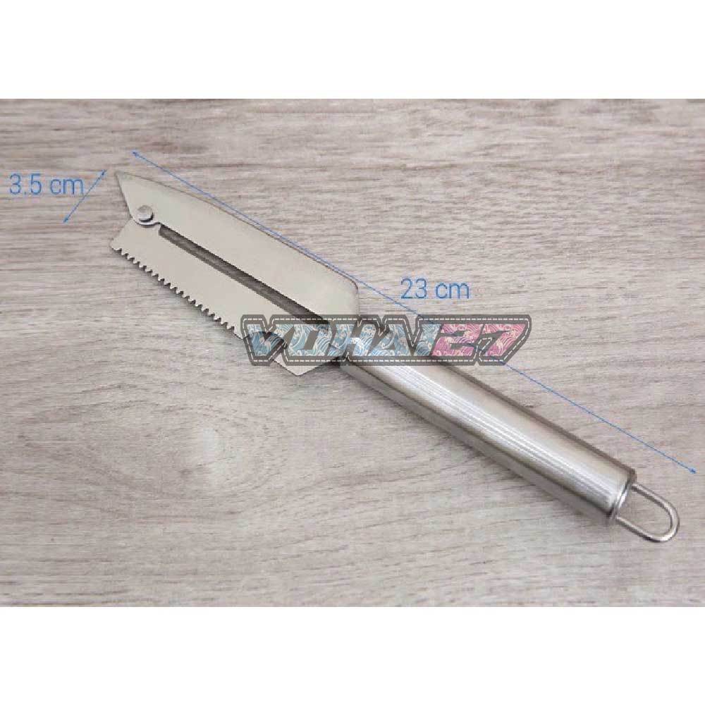 Dao bào cán inox, dao bào đa năng có khui bia - Dao bào inox có móc treo tiện lợi