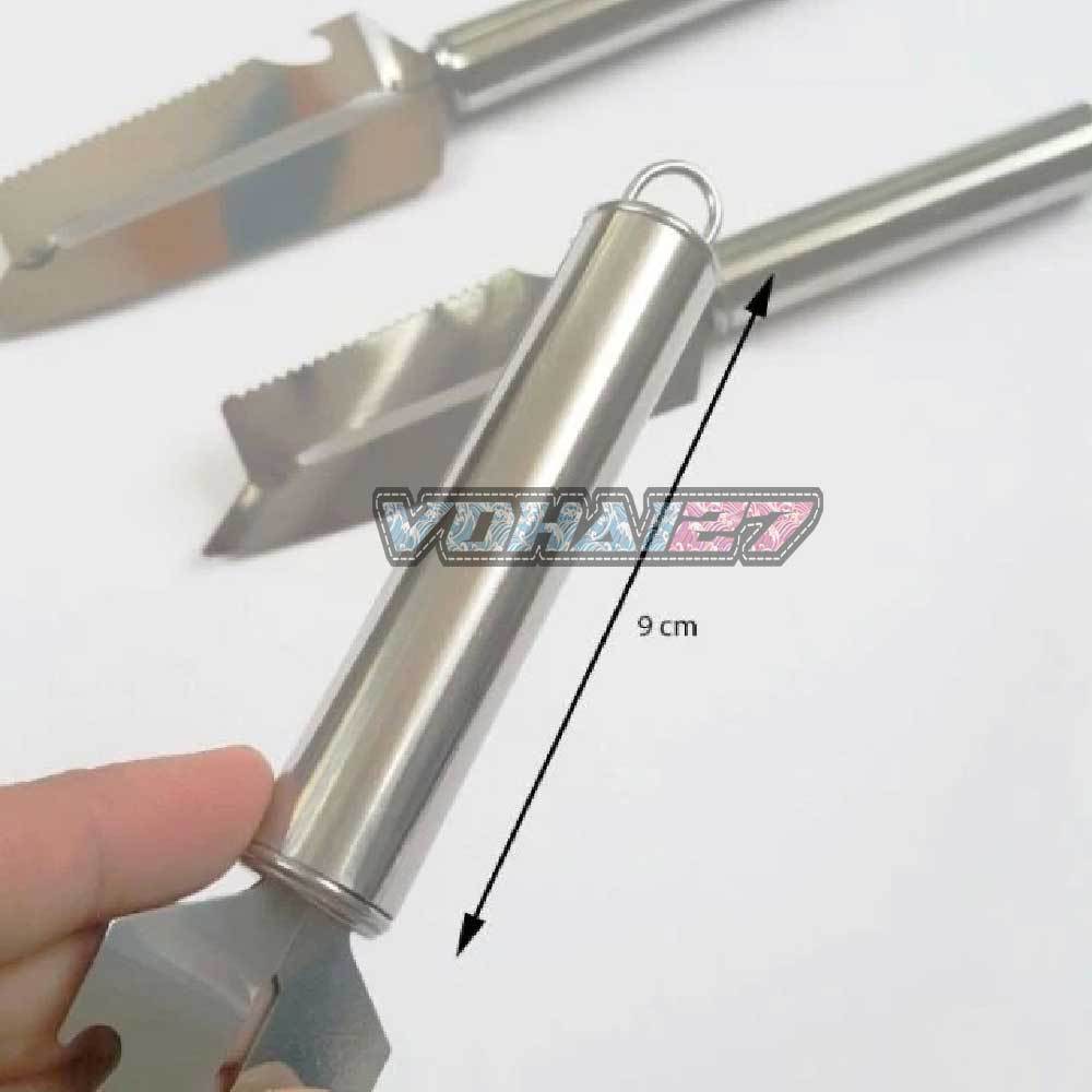 Dao bào cán inox, dao bào đa năng có khui bia - Dao bào inox có móc treo tiện lợi