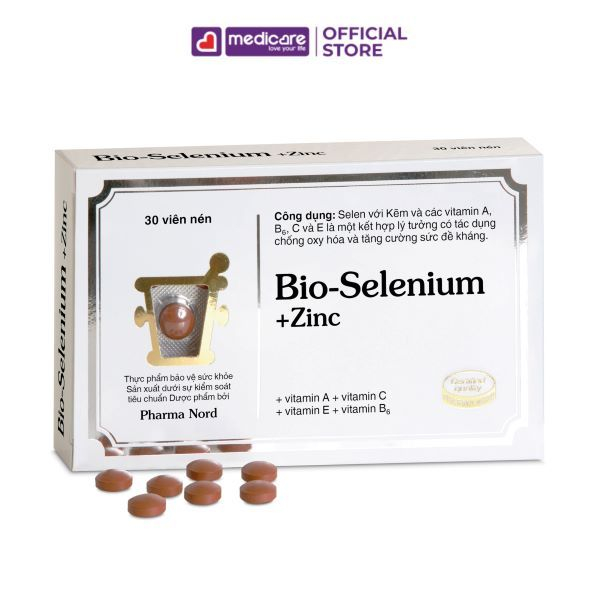 Viên uống PHARMA NORD Bio Selenium ZinC tăng sức đề kháng 30 viên