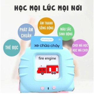 Máy đọc thẻ tiếng anh flashcard, máy đọc thẻ song ngữ anh việt, thẻ học thông minh cho bé học tiếng anh nói tiếng việt